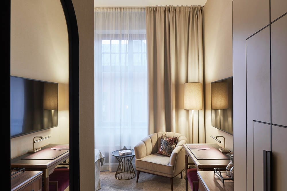 Bank Hotel rum inredning