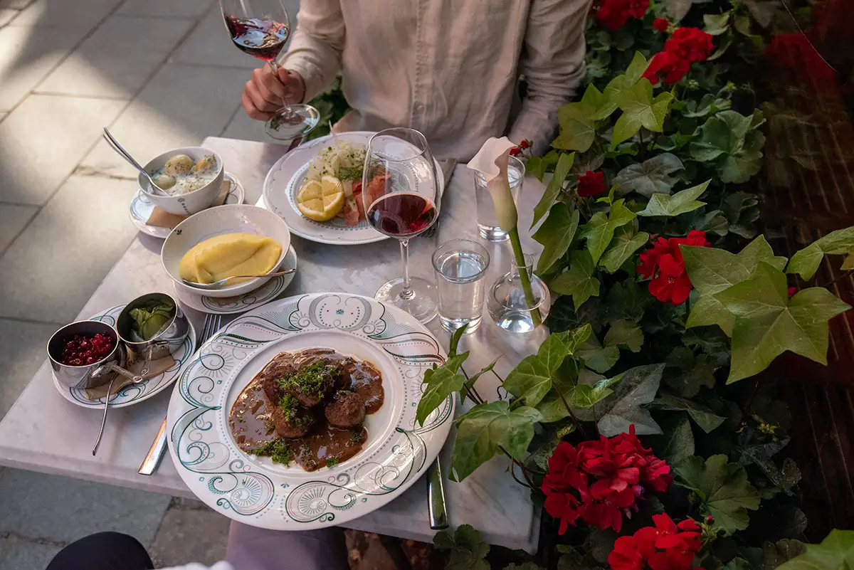 Klassiska rätter på Papillion