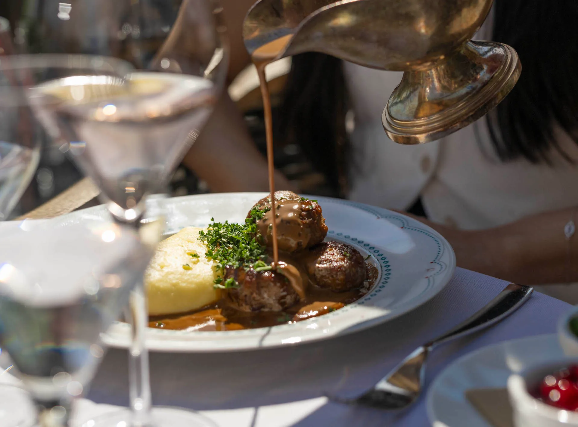 Meatballs are a staple on a Swedish menu