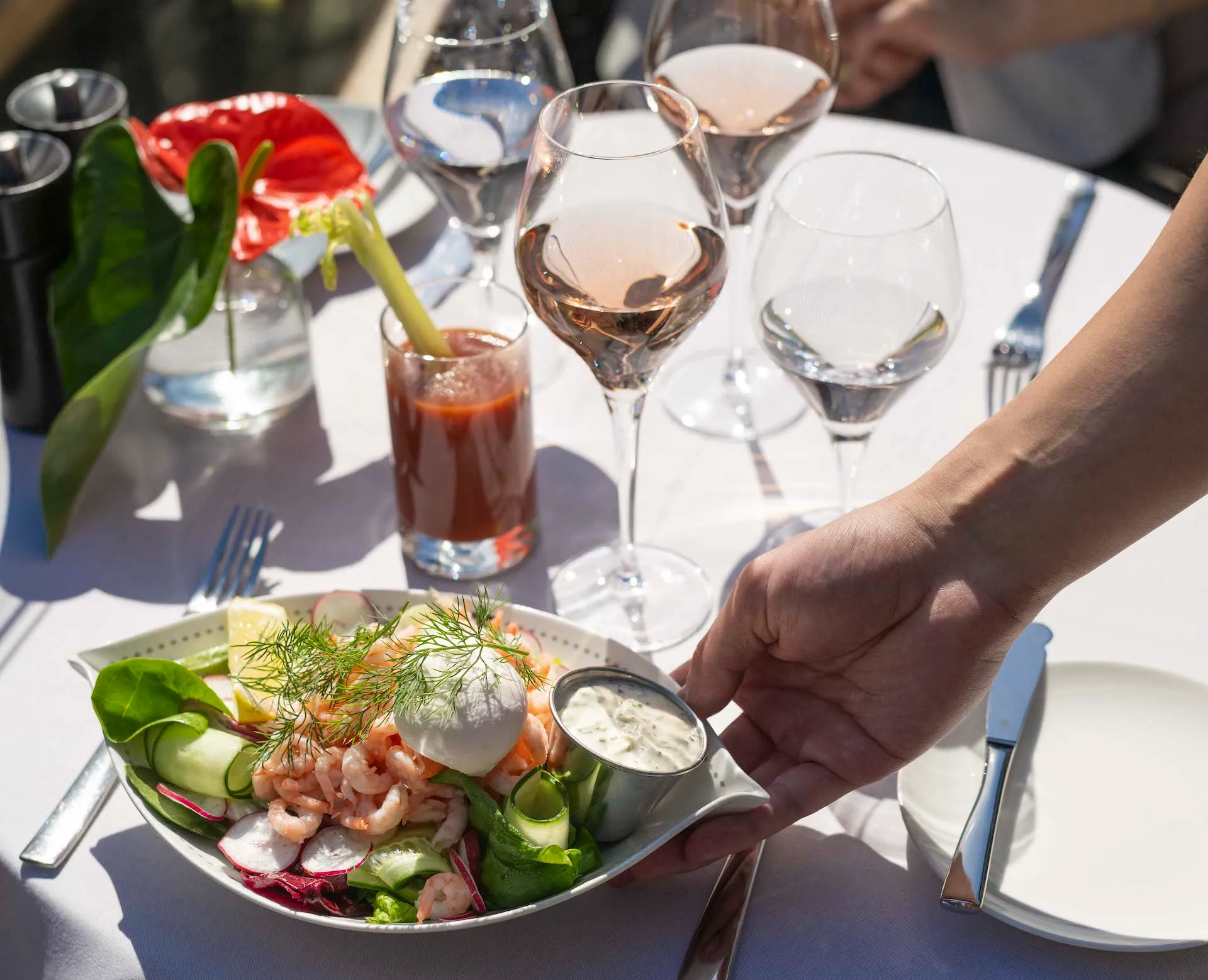 The shrimp salad at Bonnies