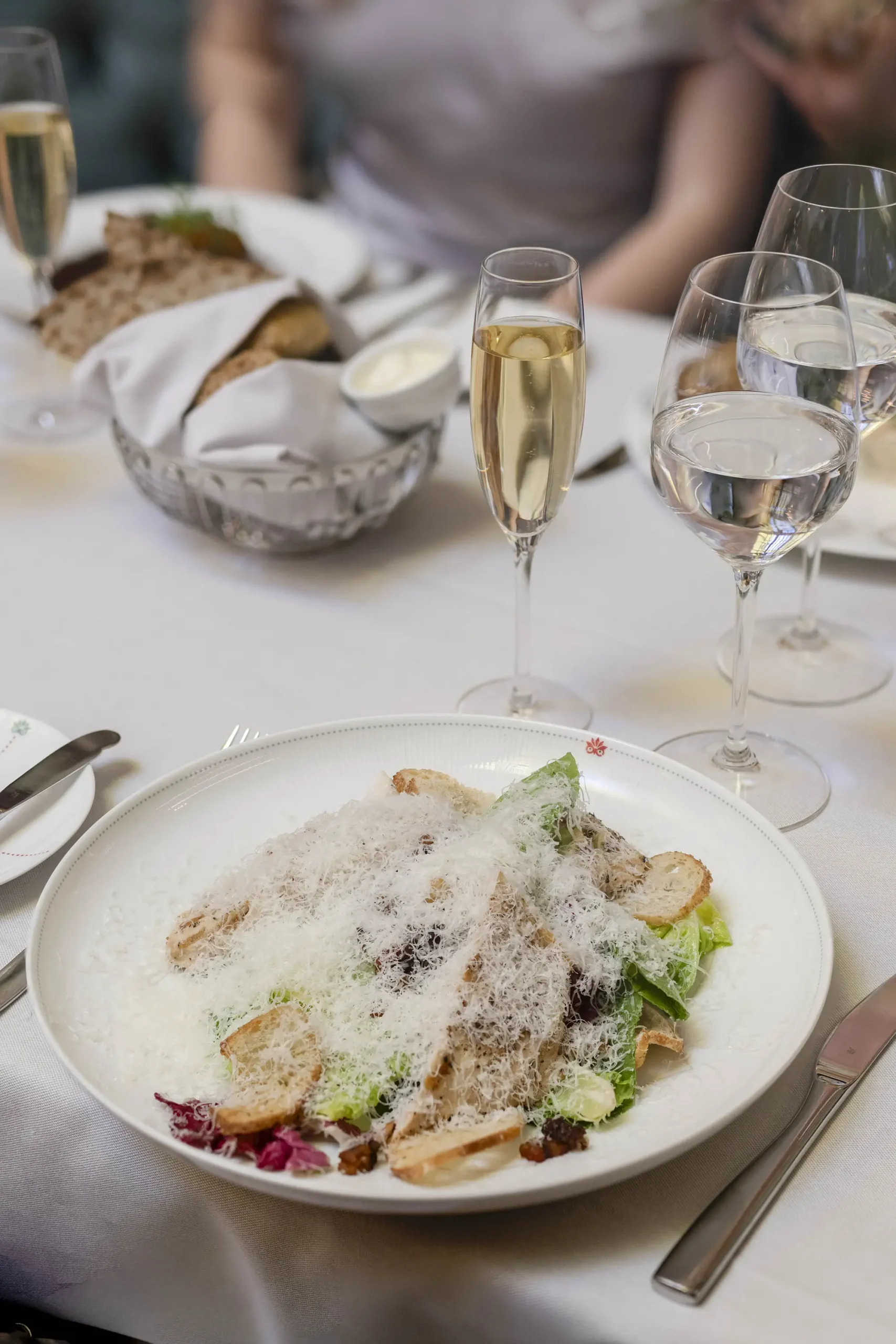 Lunchen på Bonnie's I Bank hotel